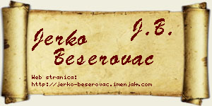 Jerko Beserovac vizit kartica